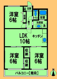 【間取り】 | グレースコーポ