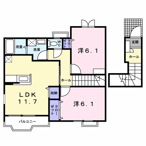 【間取り】 | クレストール葛原
