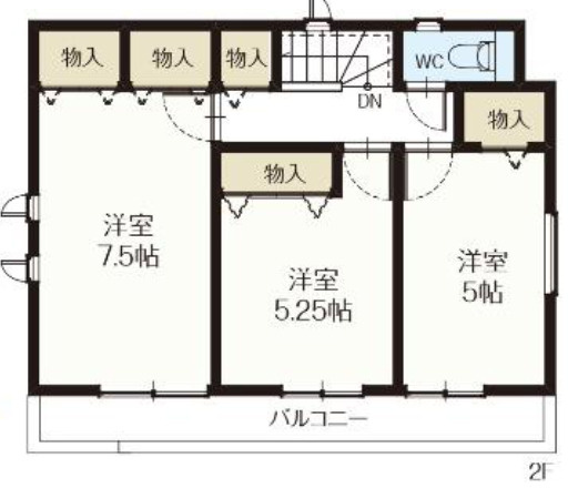【仲介手数料無料】所沢狭山ケ丘３３期全２棟Ａ号棟　所沢の不動産は西武ハウジングの間取り