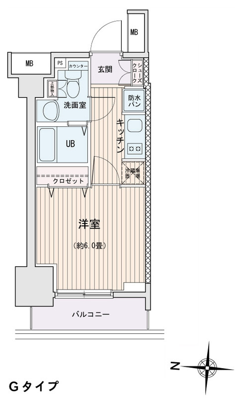 エスティメゾン錦糸町Ⅱの間取り
