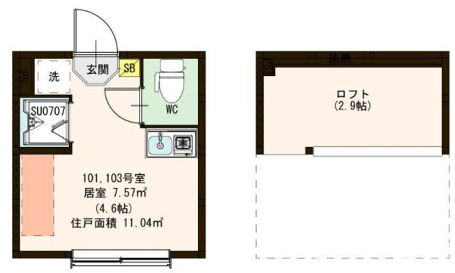 【間取り】 | アルモニー千川