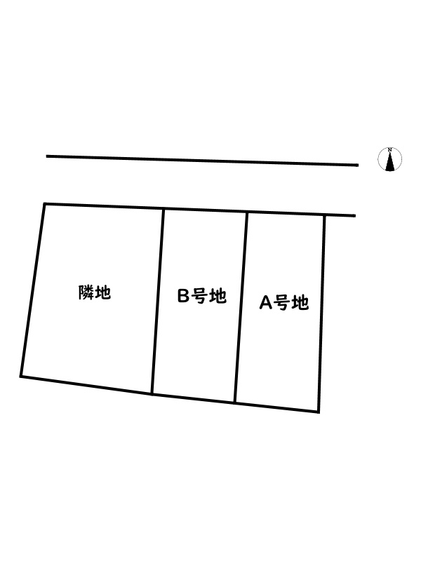 Asahiテラス西新在家/売土地の区画図
