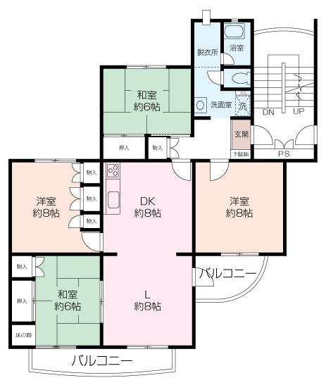 西部郊外マンションマボリシーハイツ　1号棟の画像