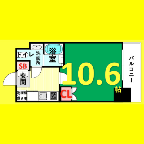 リヴシティ栄参番館　名古屋市賃貸　仲介手数料無料の間取り