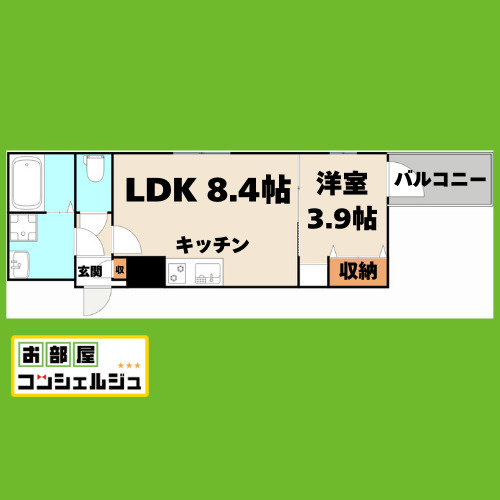 クレイン新瑞橋の間取り