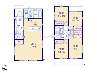 【間取り】 | 名古屋市守山区元郷２丁目106【仲介手数料無料】新築一戸建て　1号棟