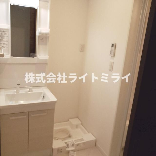 シエロブルーの洗面所| 
