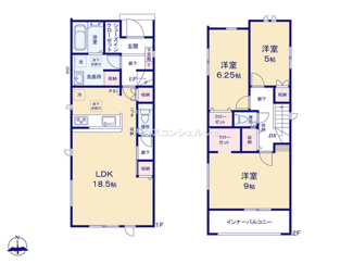 【間取り】 | 名古屋市中村区小鴨町48【仲介手数料無料】新築一戸建て　1号棟