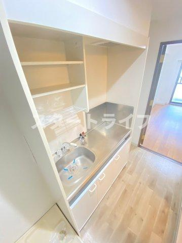 大阪市東淀川区東中島１丁目の賃貸マンションのキッチン