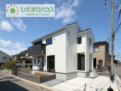 【外観】 | 取手市野々井01期　新築戸建 | 白を基調とした明るい印象を受ける外観です！