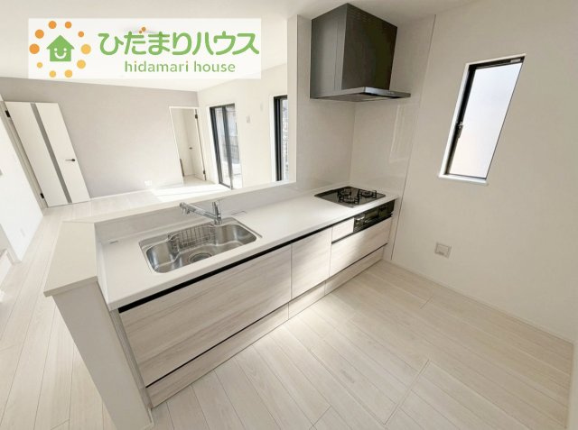 【キッチン】 | 取手市野々井01期　新築戸建 | 料理をしながらでも、ご家族との会話を楽しめる対面式キッチン♪