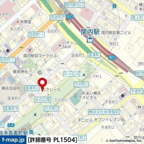 エクレール関内大通り公園の地図