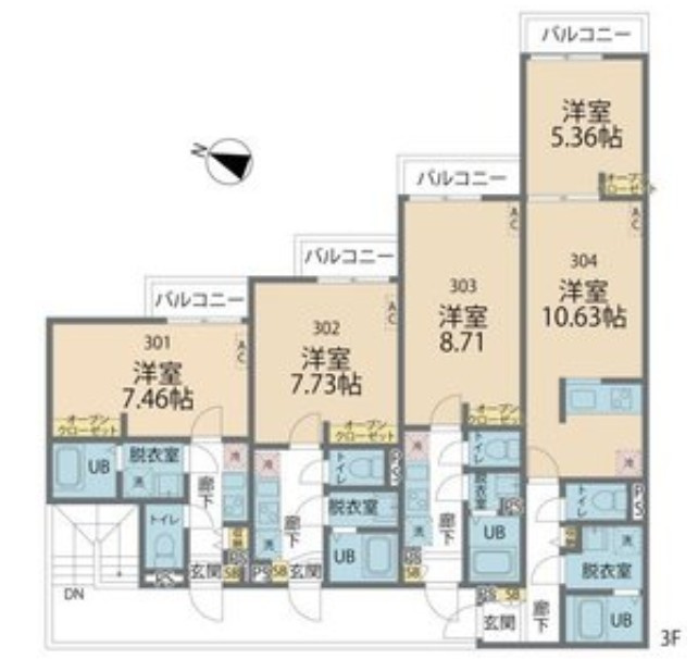 カインドネス新座Southの間取り