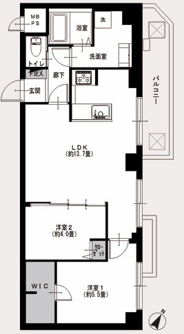 代々木公園ガーデニアの間取り