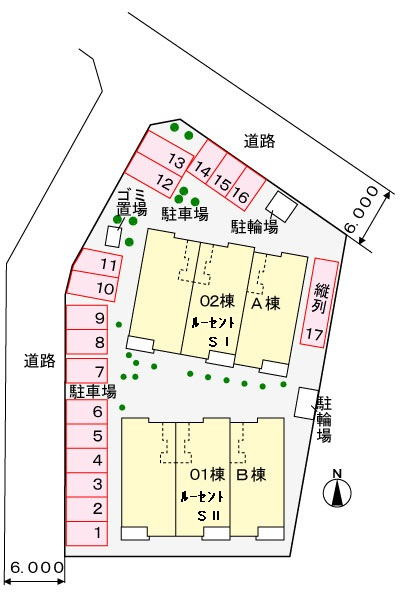 ルーセント・SⅠの区画図