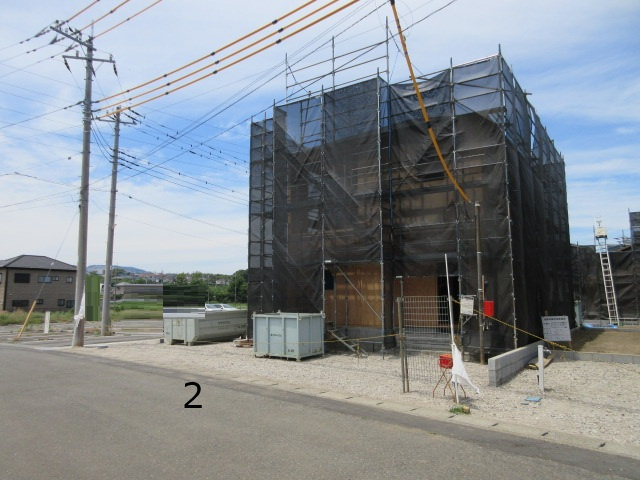 【仲介手数料無料】新築戸建　寄居町用土5290-1（全4棟）の前面道路含む現地写真