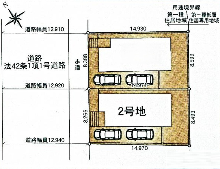 四街道市旭ケ丘2丁目第12の区画図