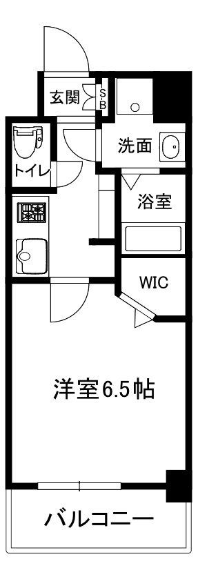 大阪市中央区内久宝寺町２丁目の賃貸マンションの間取り