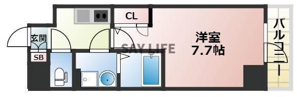 ソルテラス大阪城東の間取り