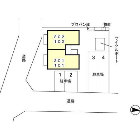 アルナス開発の区画図