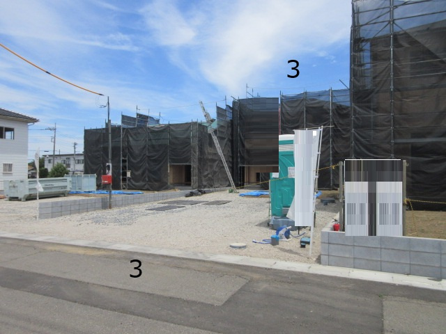 【仲介手数料無料】新築戸建　寄居町用土5290-1（全4棟）の前面道路含む現地写真