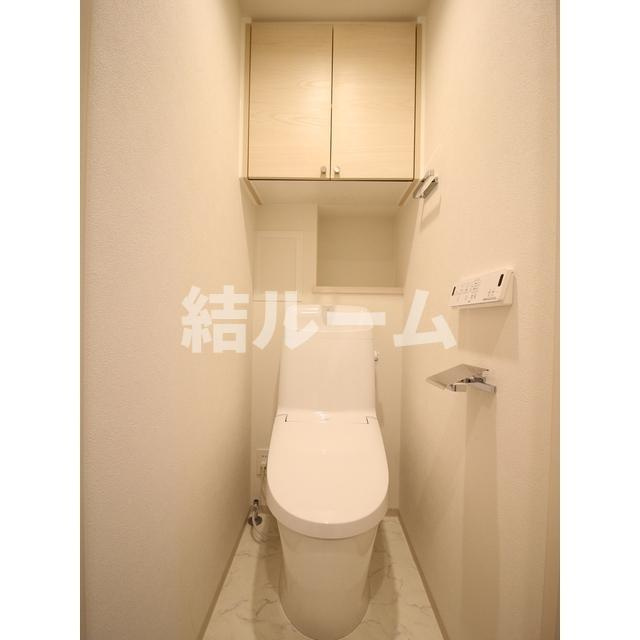 板橋区赤塚６丁目の賃貸マンションのトイレ