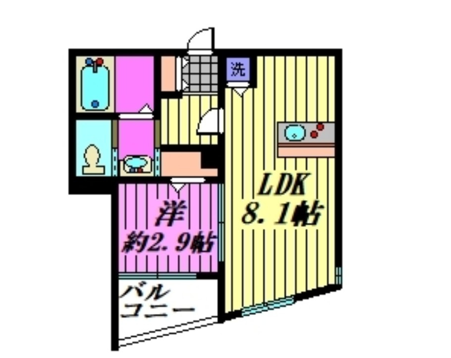 Mark Duo大和田Ⅰの間取り