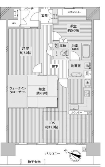 【間取り】 | ルネ桜楓館千里中央