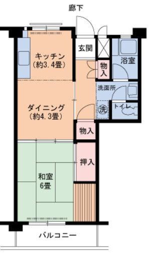 【間取り】 | くすの木1号棟