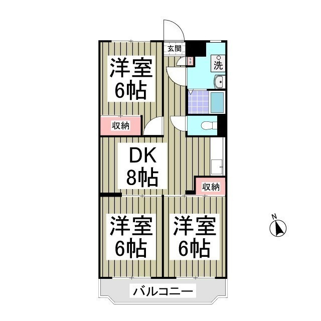 風見鶏グランドハイツⅡの間取り