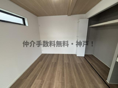 【洋室】 | 神戸市垂水区舞子台1丁目　新築戸建　仲介手数料無料！ | 使い勝手のいい洋室です