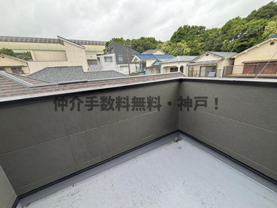 【バルコニー】 | 神戸市垂水区舞子台1丁目　新築戸建　仲介手数料無料！ | バルコニーがあります