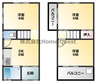 【間取り】 | 福万寺町北3丁目戸建