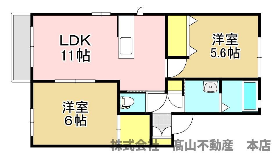 三洋タウン岡垣Cの間取り