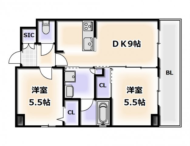 【間取り】 | エステムコート難波Ⅴブロード