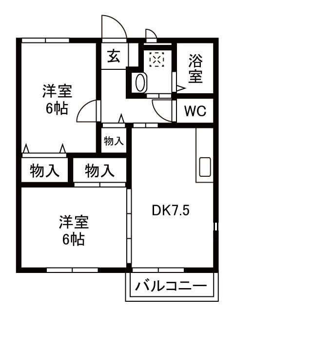 サン・ヴィラ神戸　A棟の間取り