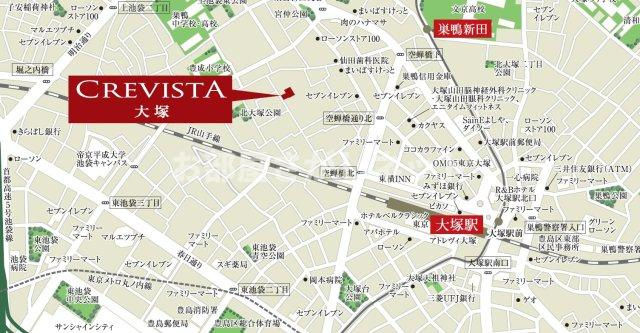 クレヴィスタ大塚【おとり物件なし】#学生・社会人にオススメ！初期費用分割払いOK！の地図
