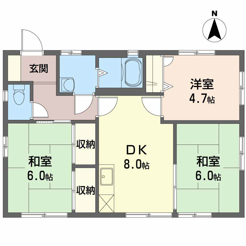 リバーライフ三井 D棟の間取り