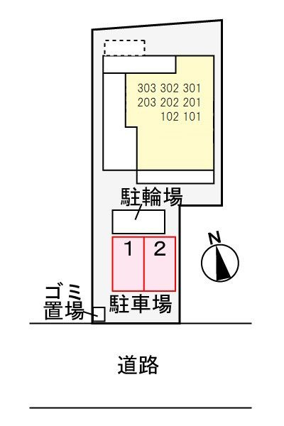 ＧＲＡＮＤＩＯ　春岡の駐車場