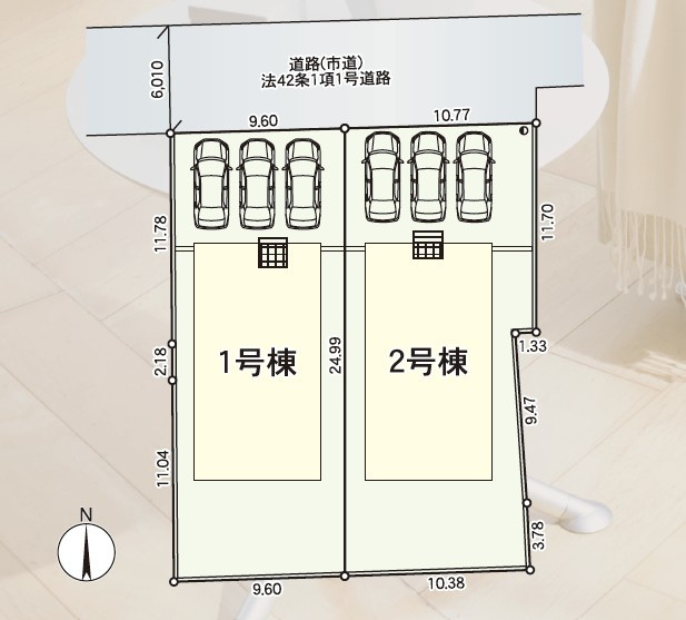 久留米市善導寺町与田　第7の区画図