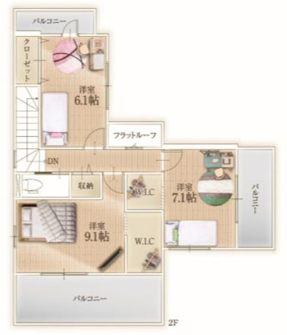 【仲介手数料無料】所沢市山口　１０期　全１棟　所沢市の不動産なら西武ハウジングの間取り