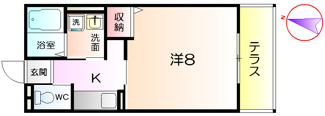 【間取り】 | ロイヤルコート津久野
