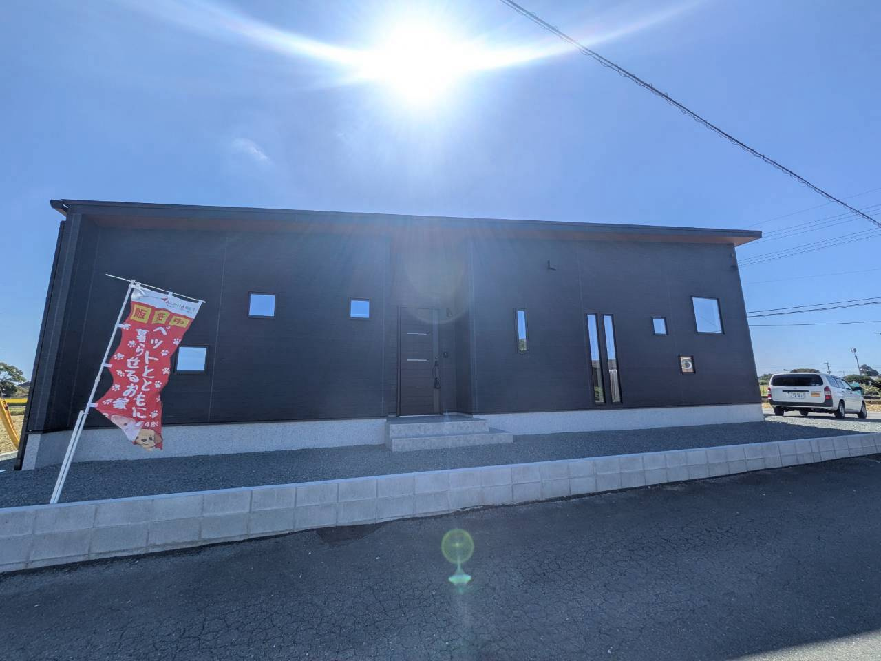柳川市東蒲池の新築一戸建の外観
