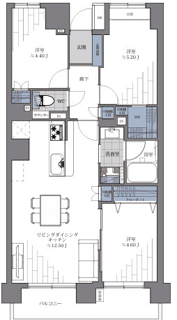 住吉パーク・ホームズの間取り