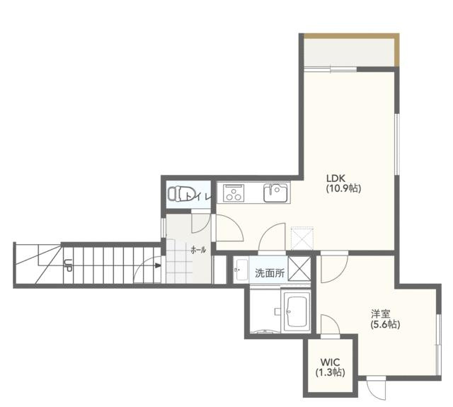 アークビュー恵比寿長者丸の外観|お部屋には専用階段があります 