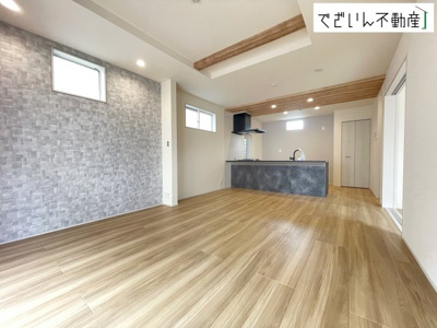 【居間・リビング】 | blooming garden鴻巣市吹上本町2丁目　新築住宅 | ≪1号棟≫
現地(2026年8月撮影)