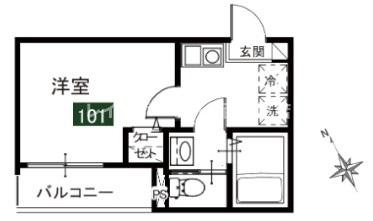 メルディア湊町1丁目の間取り