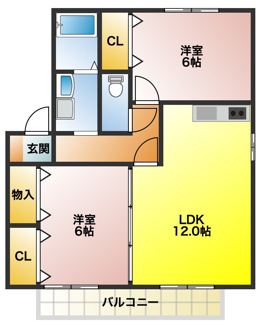【間取り】 | ブリエ21　刈谷市築地町