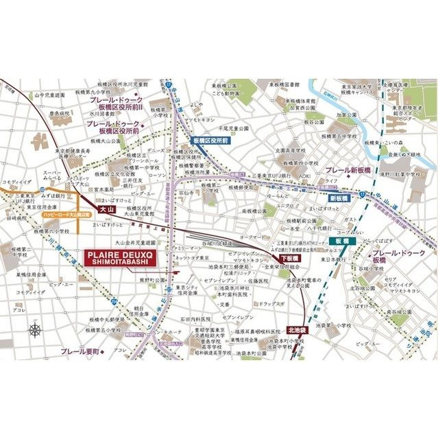 プレール・ドゥーク下板橋の地図