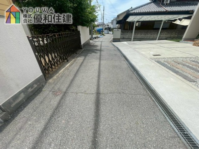 【前面道路含む現地写真】 | 売土地　明石市大久保町西島